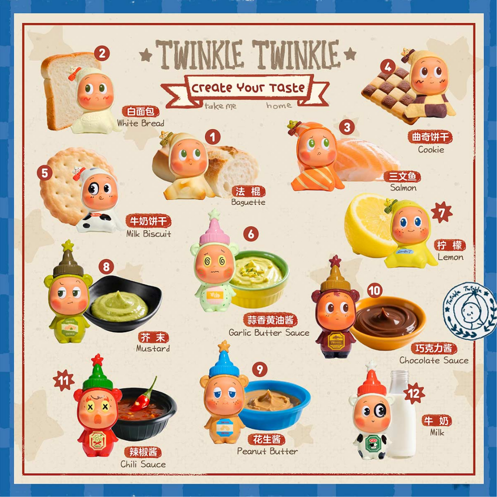 POP MART Twinkle Twinkle Create Your Taste Series Figures - A