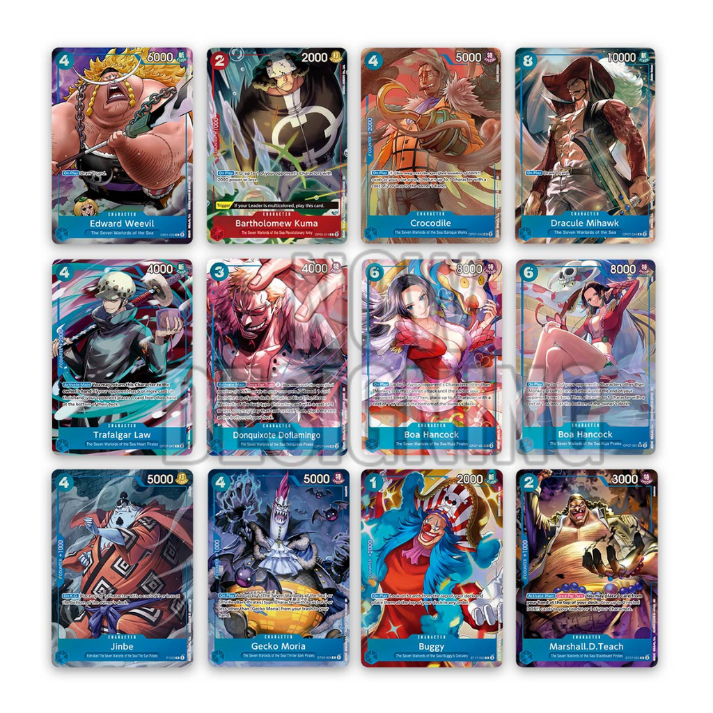 One Piece CG 9Pkt Binder Set Seven Warlords of the Sea