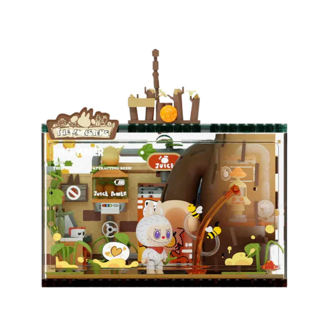 POP MART The Monsters Forest Secret Base Series Juice Maker Labubu Figure Block Set