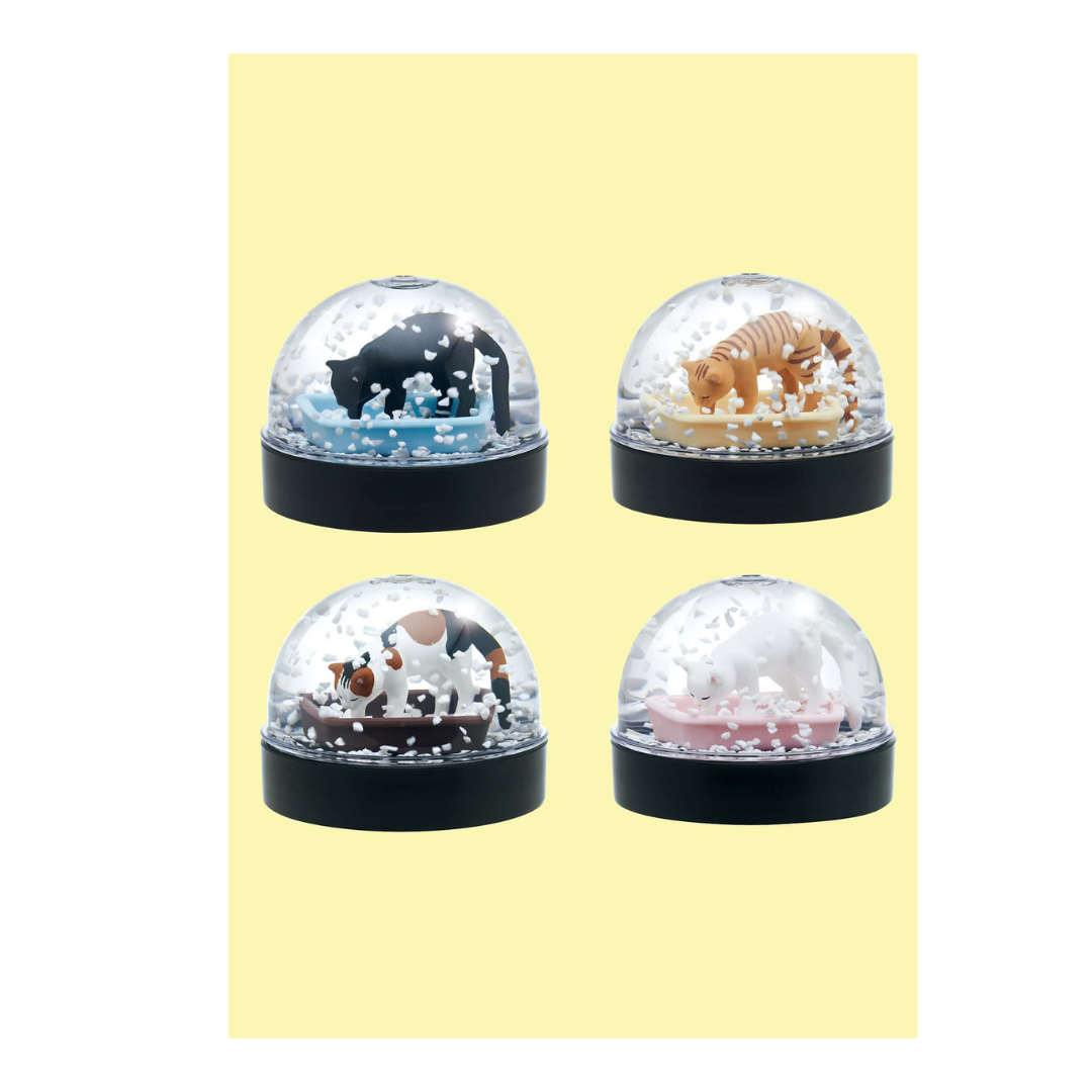 Cat Litter Snow Globe Blind Box