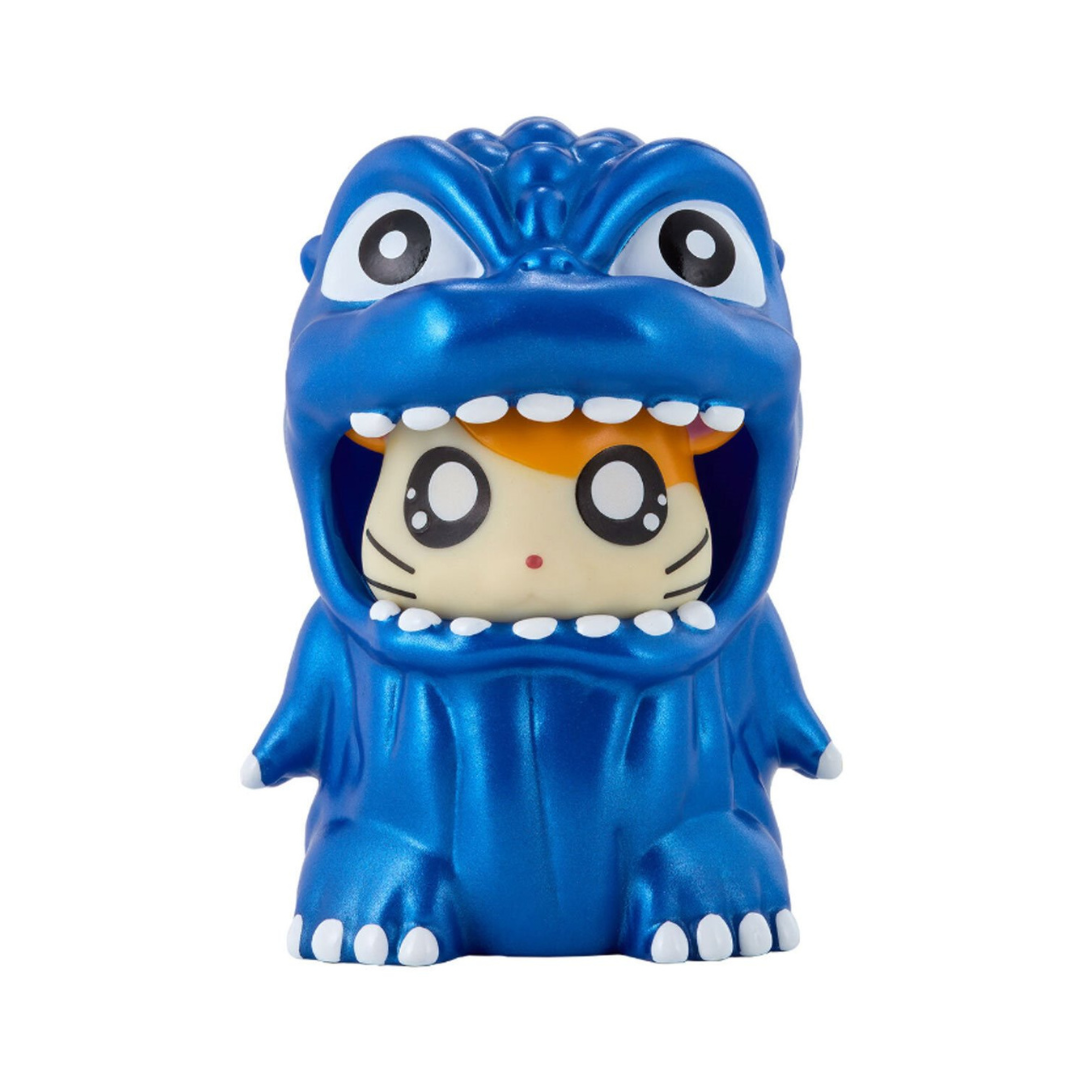Godzilla x Hamtaro Chibi Godzilla Ham-kun Metallic Blue Movie Monster Series Vinyl Figure