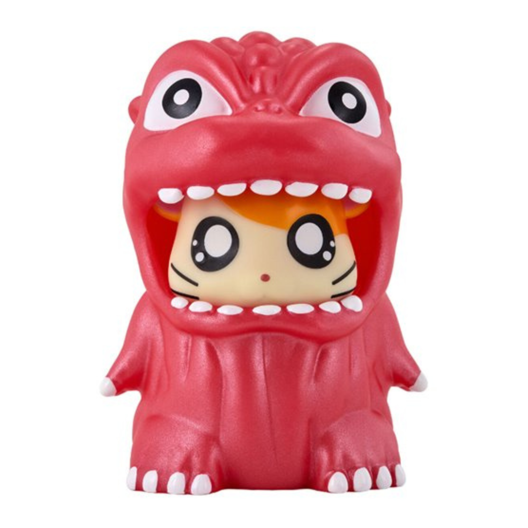 Godzilla x Hamtaro Chibi Godzilla Ham-kun Metallic Red Movie Monster Series Vinyl Figure