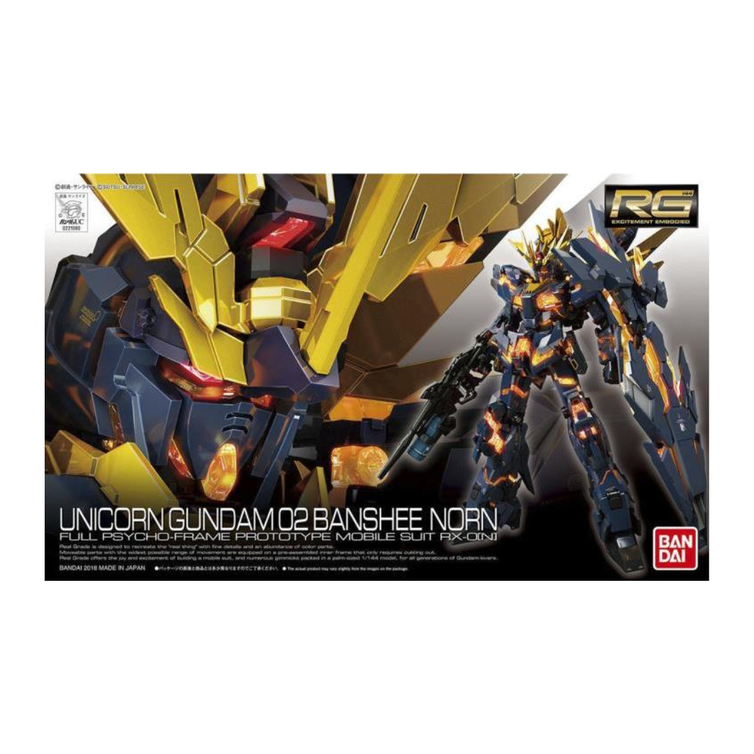 Mobile Suit Gundam Unicorn RG Unicorn Gundam 02 Banshee Norn 1/144 Scale Model Kit