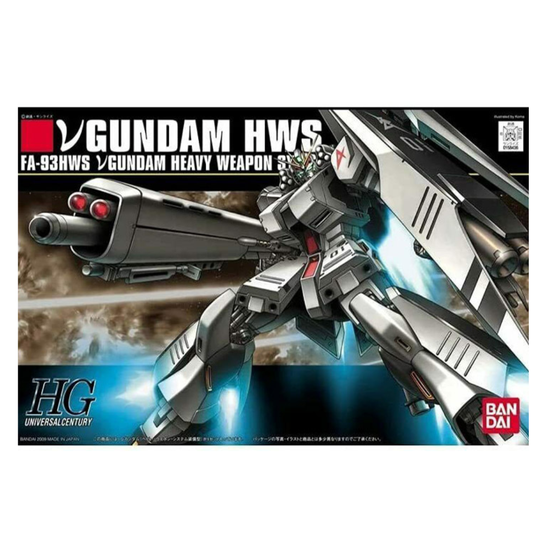 HGUC #093 Mobile Suit Gundam: Char's Counterattack Nu Gundam Heavy Weapon System 1/144 Scale Model Kit