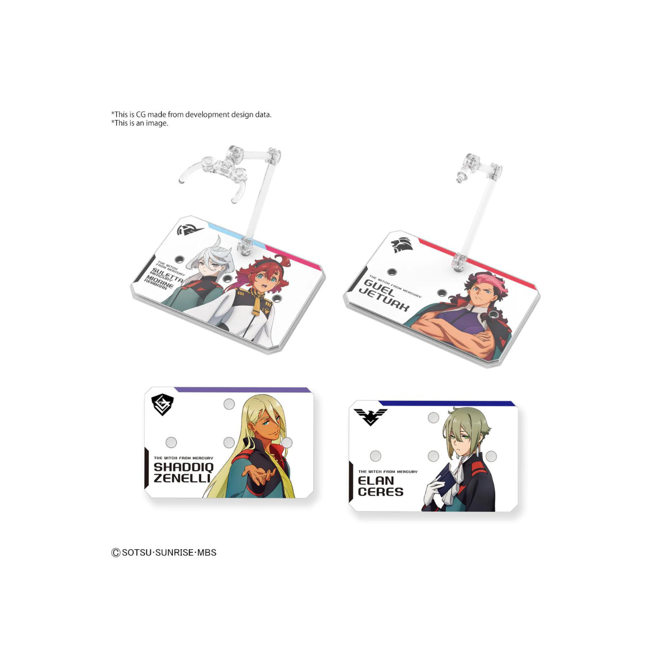 Gundam Action Base 6 (Clear) The Witch From Mercury Stickers Set